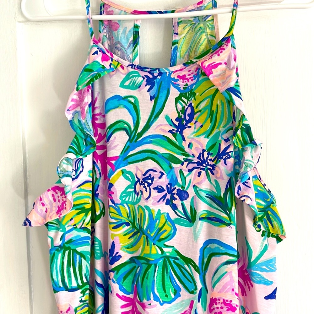Lilly Pulitzer dress with ruffled sleeve size XL